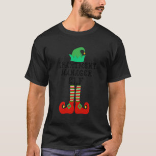 Apartment Manager Elf Family Matching Christmas Gi T-Shirt