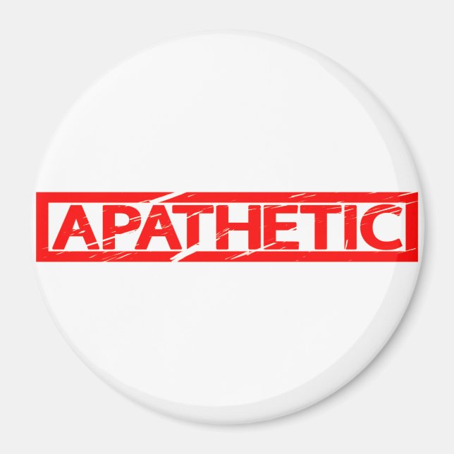 Apathetic Stamp Magnet (Front)