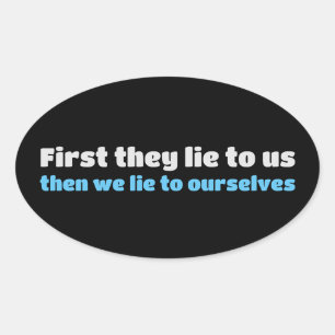 Apathy lies “the price of apathy” politics America Oval Sticker