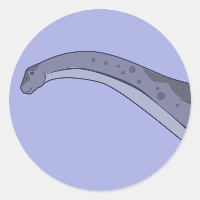 Apatosaurus (Face) Classic Round Sticker (Front)