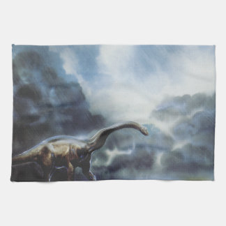 Apatosaurus or Brontosaurus Tea Towel