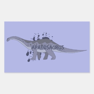 Apatosaurus Rectangular Sticker