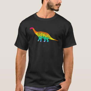 Apatosaurus shirt - Dino Rainbow Trippy Hippie Tie