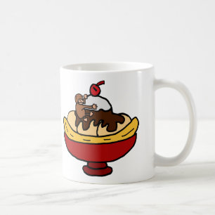 Ape Climbing Banana Split Dessert Coffee Mug
