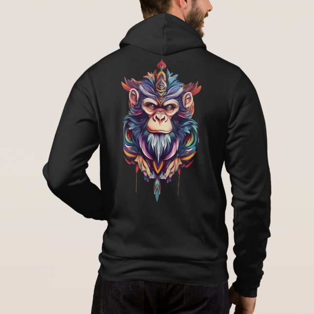 Ape face hoodie (Back)
