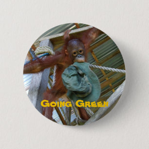 Ape for Green 6 Cm Round Badge