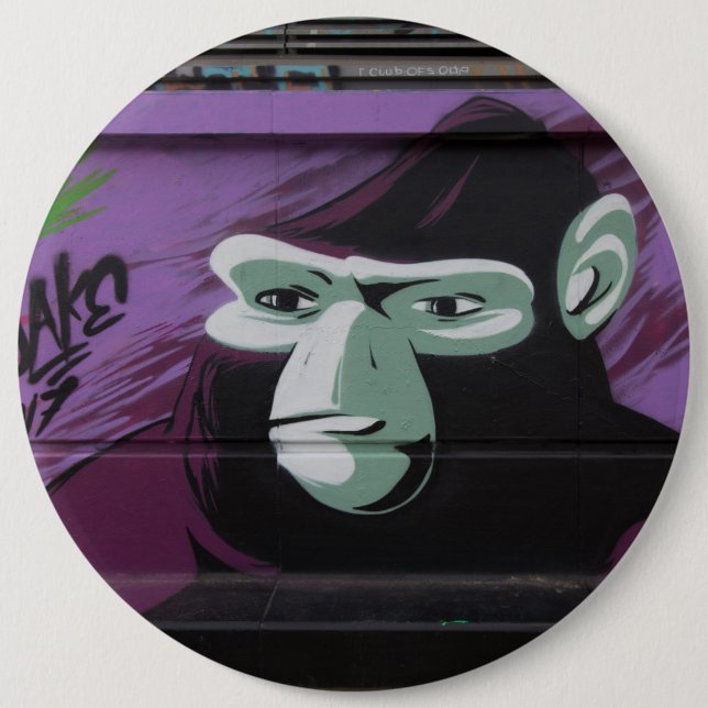 Ape Graffiti 6 Cm Round Badge (Front)