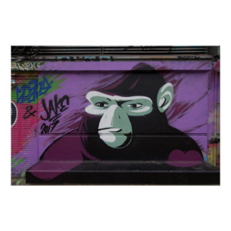 Ape Graffiti Poster