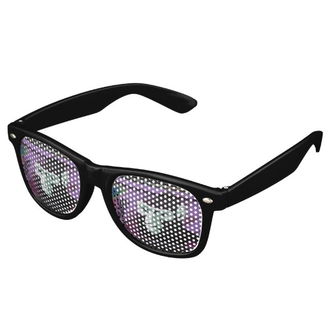 Ape Graffiti Retro Sunglasses (Angled)