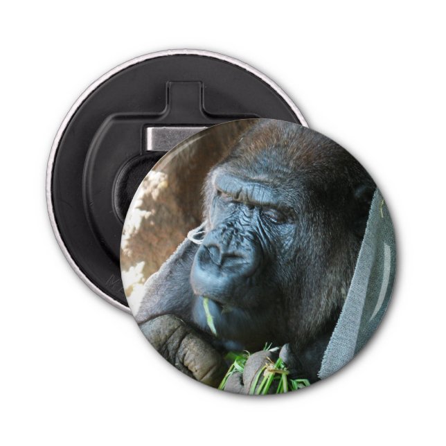 Ape hood ~ Japanese Gorilla Eating Bottle Opener (Front)