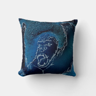 Ape in Azure Blue Cushion