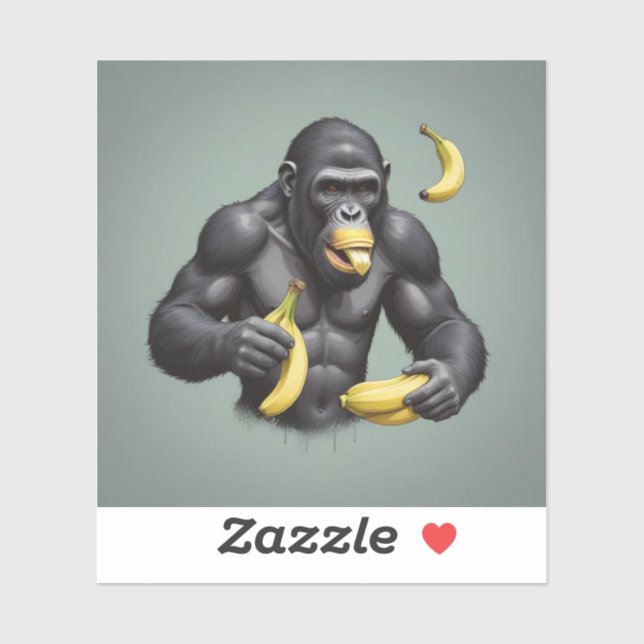 Ape King Custom-Cut Vinyl Sticker (Sheet)