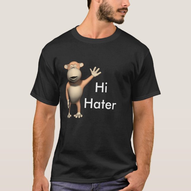 ape_waving_hand, HiHater T-Shirt (Front)