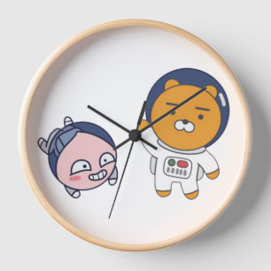 Apeach and Ryan in Space Clock