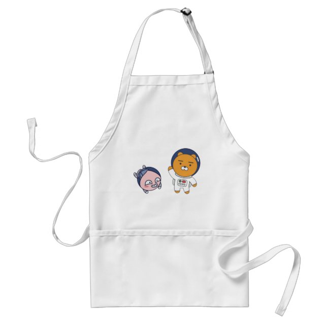 Apeach and Ryan in Space Standard Apron (Front)