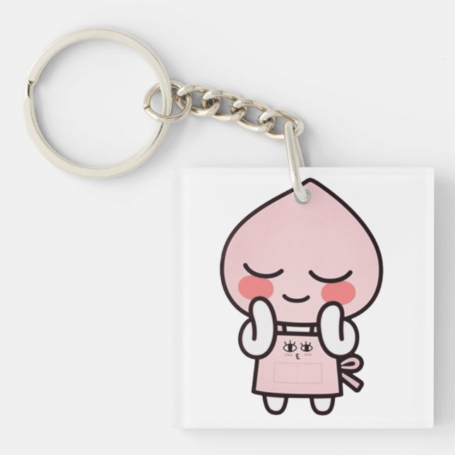 Apeach kakao friends apron key ring (Front)