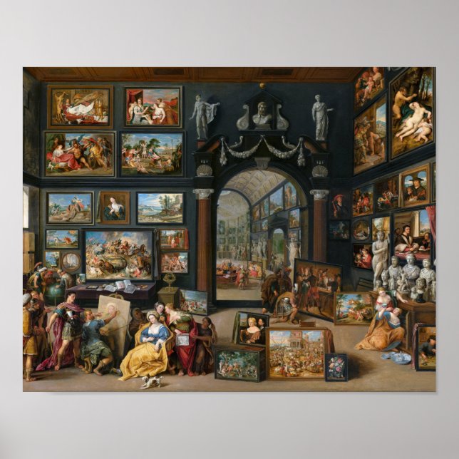 Apelles Painting Campaspe by Willem van Haecht Poster (Front)