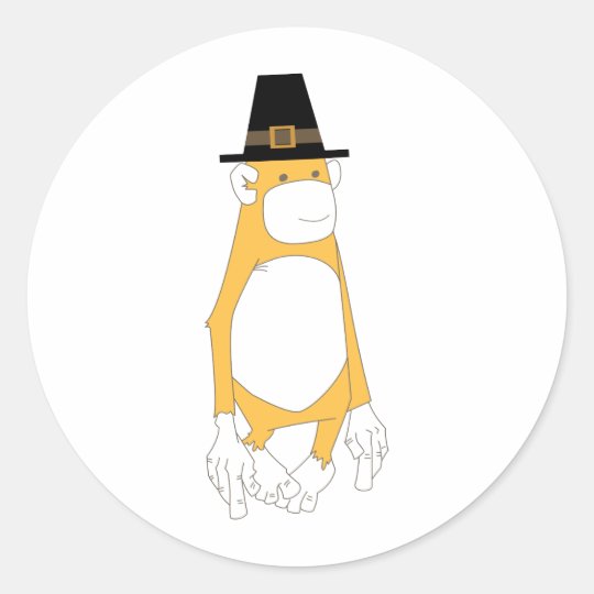 Apericots Pilgrim Classic Round Sticker