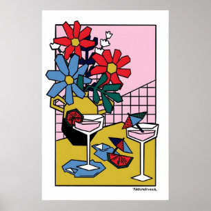 Apero Japanese Abstract Bauhaus Formula Modern Poster