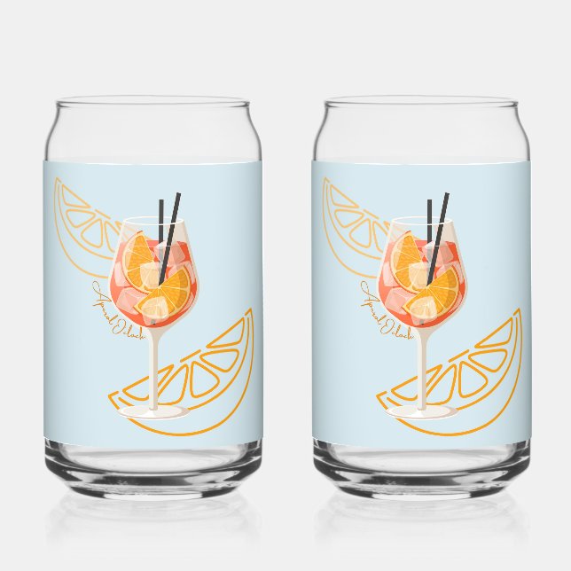  Aperol O'Clock Can Glass (Front)