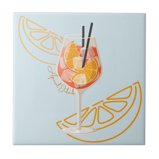 Aperol O'Clock Tile (Front)