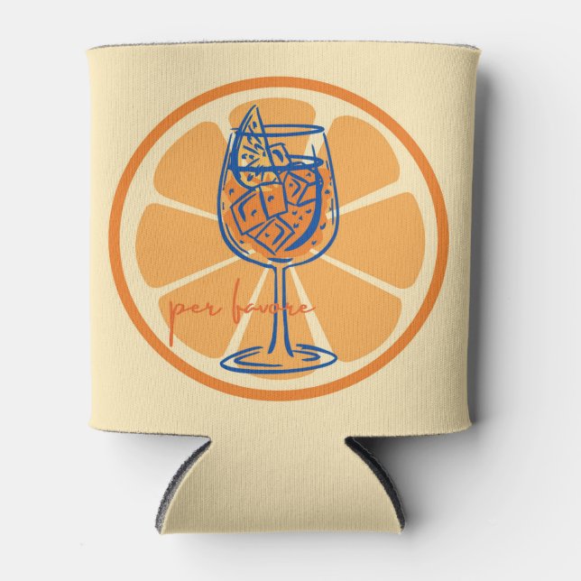 Aperol Per Favore Can Cooler (Front)
