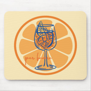 Aperol Per Favore Mouse Mat