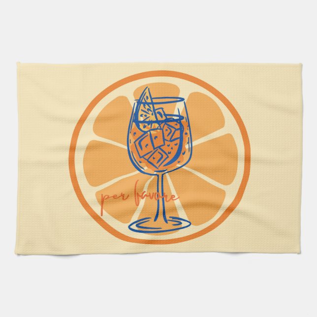 Aperol Per Favore Tea Towel (Horizontal)