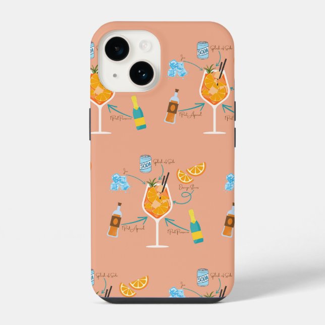 Aperol Recipe iPhone Case (Back)