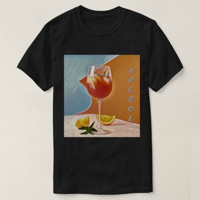 Aperol Sour Recipe - Aperol Sour Rezept   T-Shirt (Design Front)