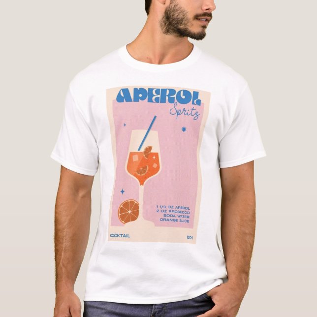 Aperol Sprits Retro  T-Shirt (Front)