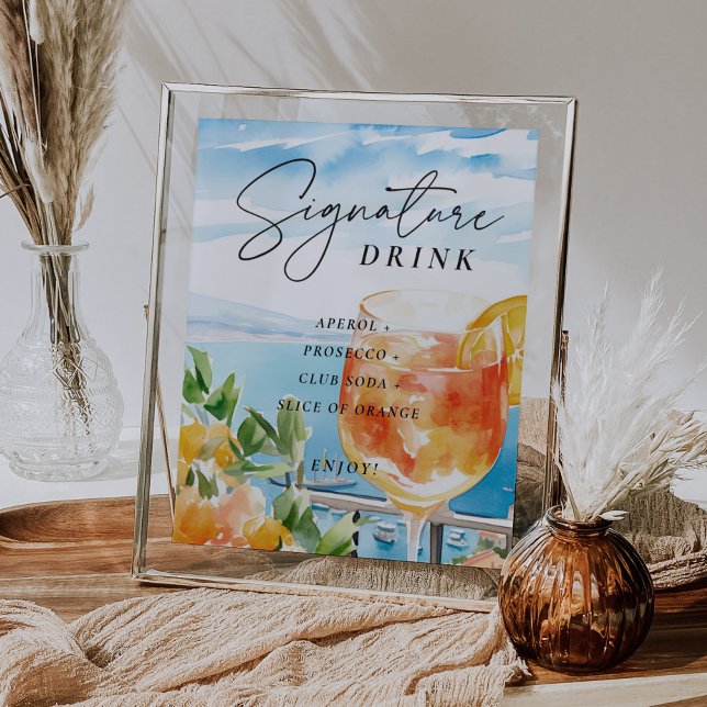 Aperol Spritz Amalfi Sign Signature Drink (Creator Uploaded)