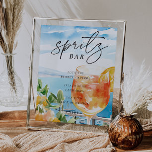 Aperol Spritz Bar Sign Amalfi Bridal Shower