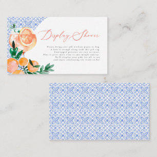 Aperol Spritz Blue Tile Positano Display Shower Enclosure Card