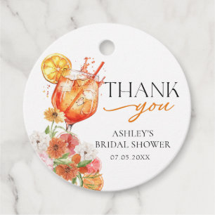  Aperol Spritz Bridal Shower  Favour Tags