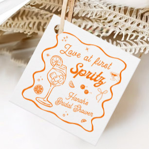 Aperol Spritz Bridal Shower Favour Tags