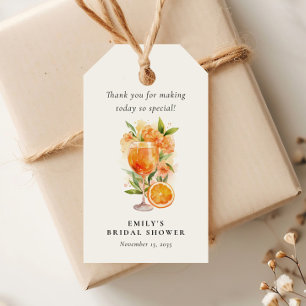 Aperol Spritz Bridal Shower Gift Tags