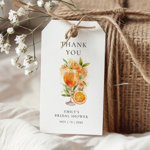 Aperol Spritz Bridal Shower Gift Tags