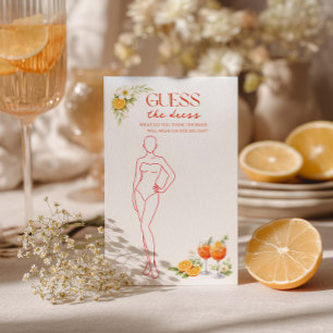 Aperol Spritz Bridal Shower Guess The Dress 
