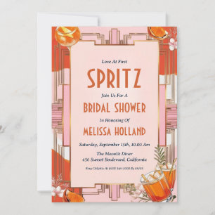 aperol spritz bridal shower invitations