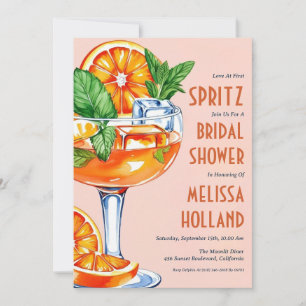 aperol spritz bridal shower invitations