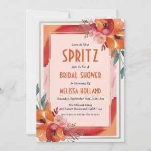 aperol spritz bridal shower invitations
