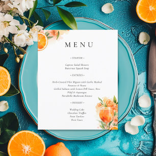 Aperol Spritz Bridal Shower Menu