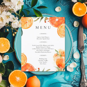 Aperol Spritz Bridal Shower Menu