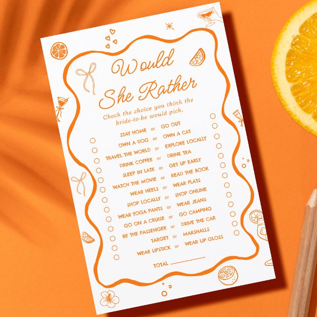  Aperol Spritz Bridal Shower Would She Rather Game (Creator Uploaded)