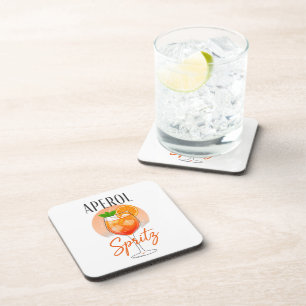 Aperol Spritz Cocktail Design Coaster