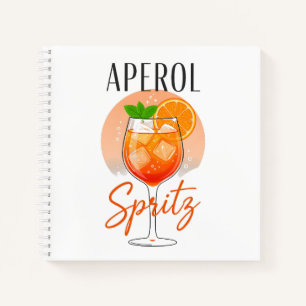 Aperol Spritz Cocktail Design Notebook