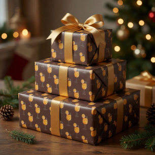 Aperol Spritz Cocktail Drink  Wrapping Paper