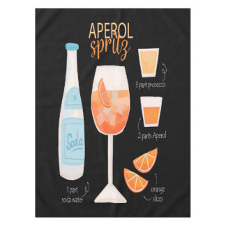 Aperol Spritz Cocktail Tablecloth
