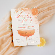 Aperol Spritz Love Citrus Floral Bridal Shower